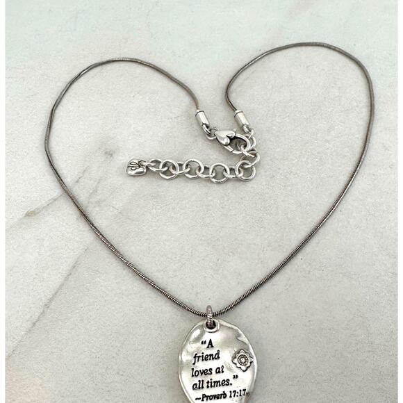 Brighton Jewelry - Brighton A friend loves at all times Inspirational Reversible necklace